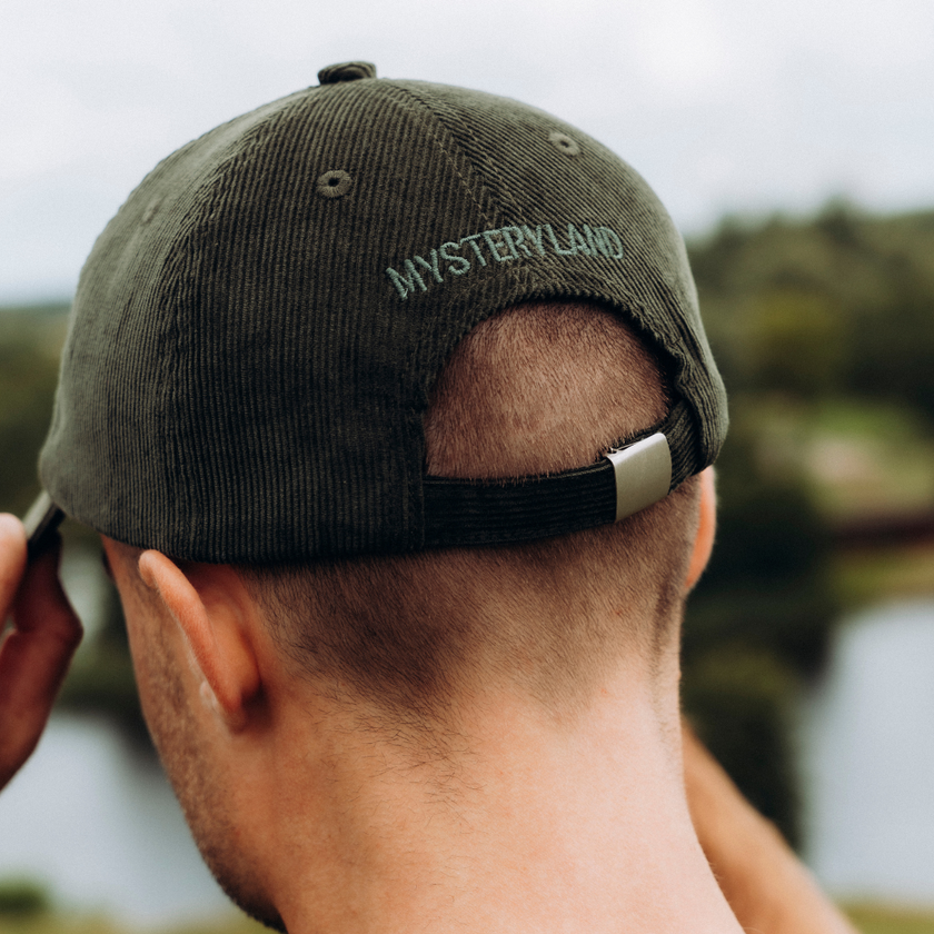050. Mysteryland Dad Cap Rib Green