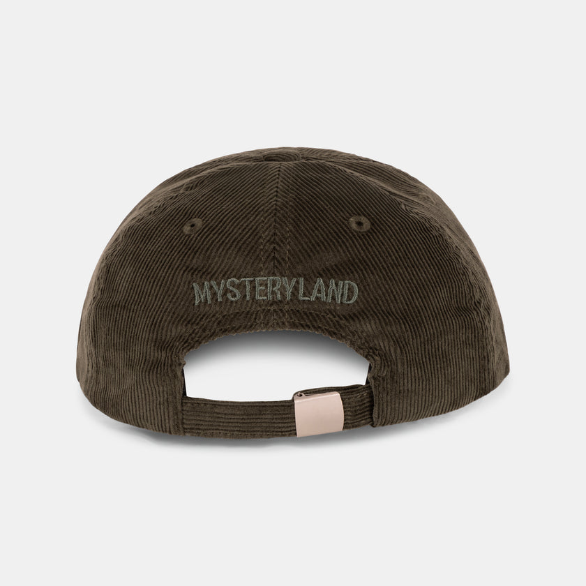 050. Mysteryland Dad Cap Rib Green