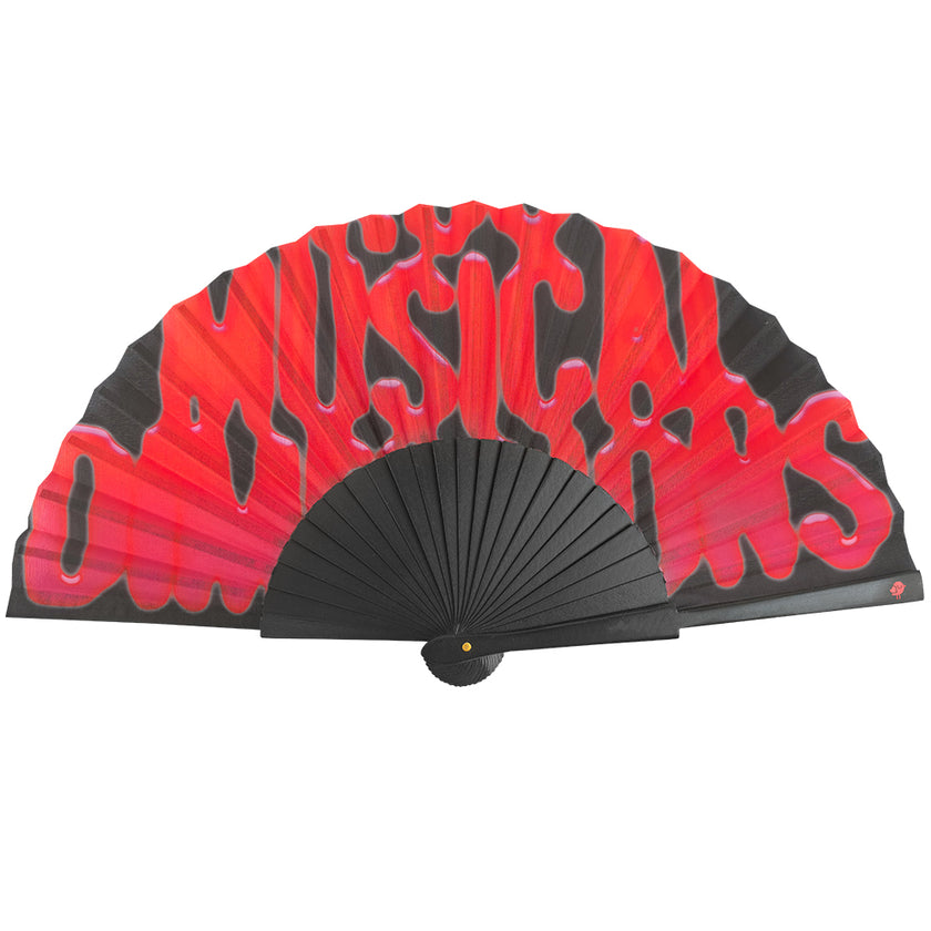 068. Mysteryland Handfan Black/Red