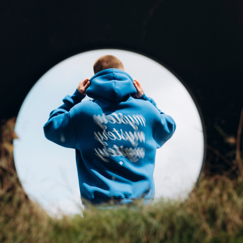 027. Mysteryland hoodie Royal Blue
