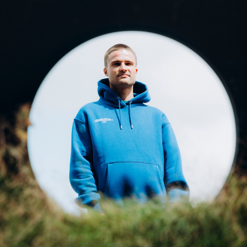 027. Mysteryland hoodie Royal Blue