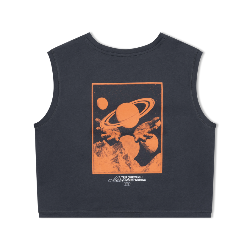 033. Mysteryland Tanktop Washed Black Hands